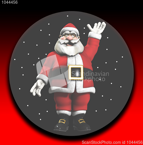 Image of Santa In A Globe