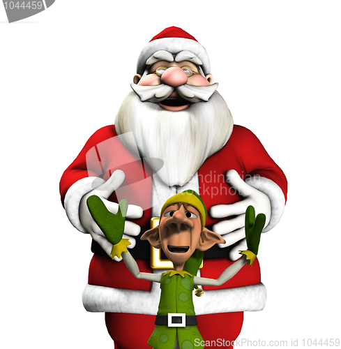 Image of Santa And Elf 