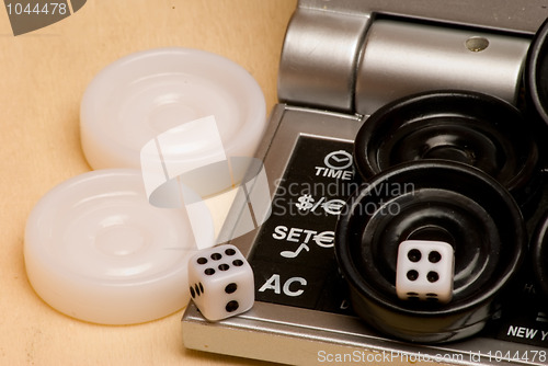 Image of Tokens and dice