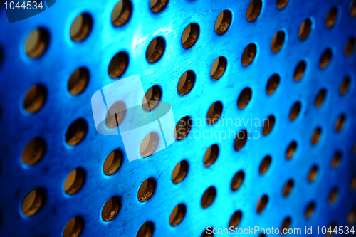 Image of metal background with circles
