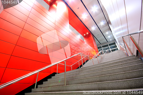 Image of long stair in a modern building