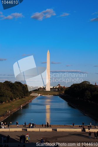 Image of Washington Memorial Monument on Washington Mall