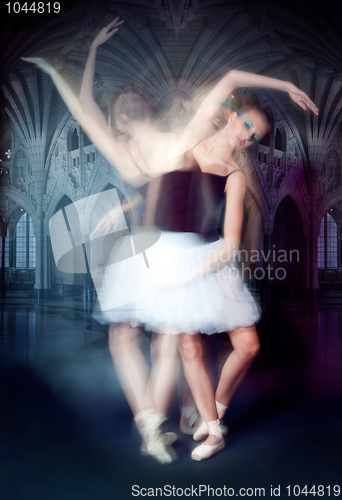 Image of ballerina in motion