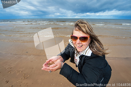 Image of Adult woman at the sea