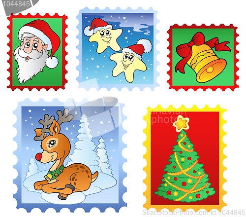Image of Various Christmas post stamps 1