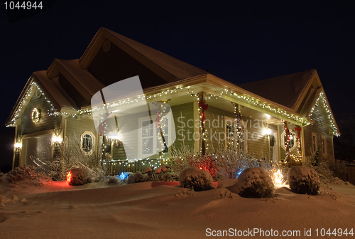 Image of Christmas House with lights