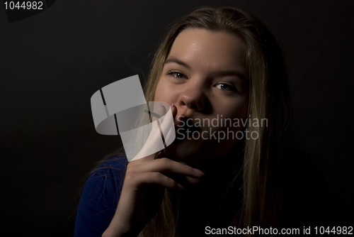 Image of smoking girl