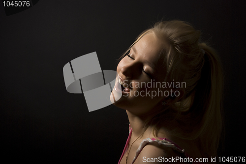 Image of young girl singing