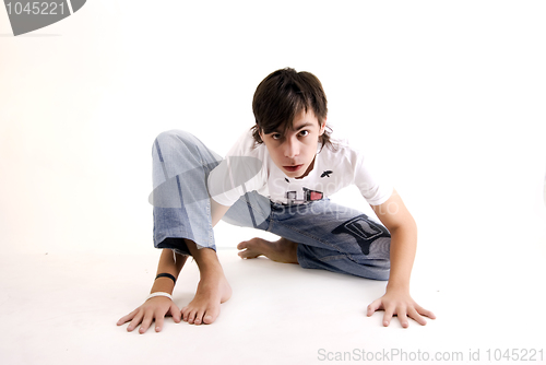 Image of guy stretching