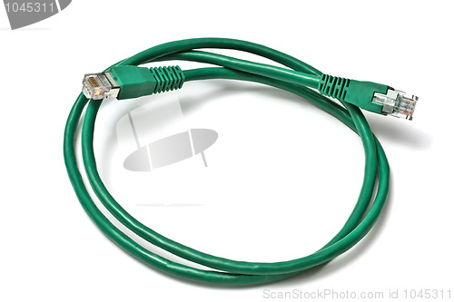 Image of Green network plug 