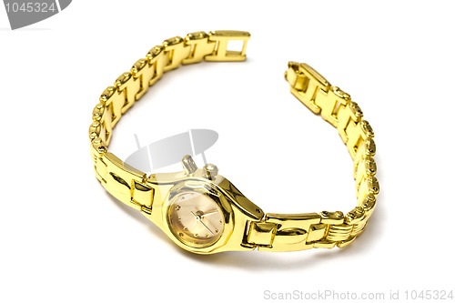 Image of Golden wrist watch