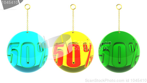 Image of 50 Percent balls on chains