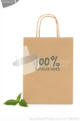 Image of Recycled Paper Shopping  Bag