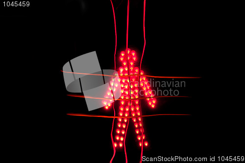 Image of Pedestrian traffic light red, 