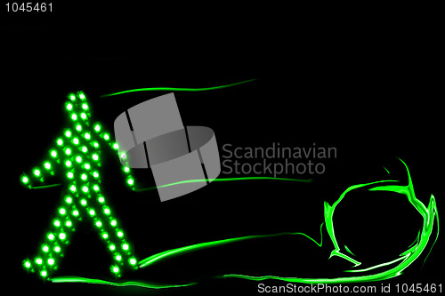 Image of Pedestrian traffic light green