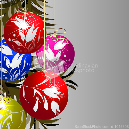 Image of Shining Christmas baubles