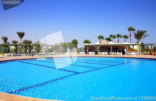 Image of swimming pool in hotel