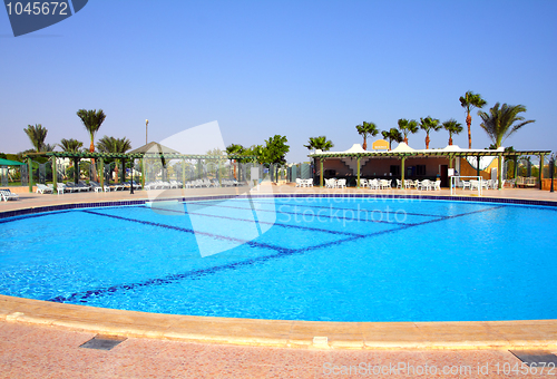 Image of swimming pool in hotel