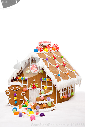 Image of Winter Holiday Gingerbread house