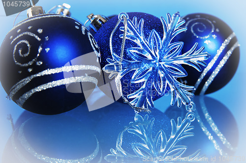 Image of New Year's and Christmas ornaments