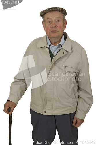 Image of Senior with walking stick