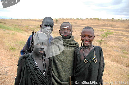 Image of Masai group children