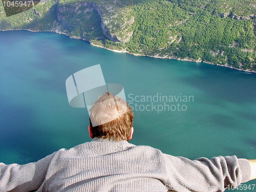 Image of Flying over Preikestolen