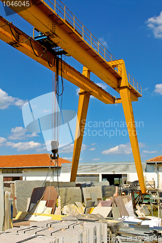 Image of Marble crane industry