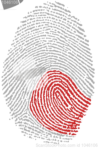 Image of Japan flag Fingerprint