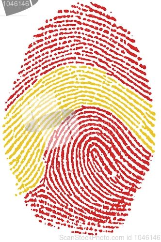Image of Spain flag Fingerprint