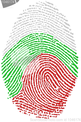 Image of Bulgaria flag Fingerprint