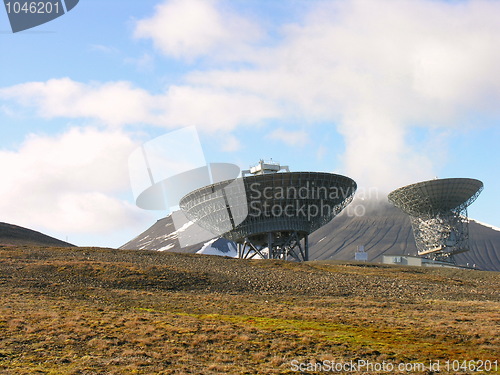 Image of Parabolic Antenna in Svalbard