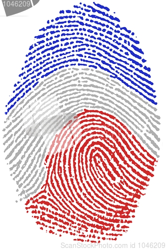 Image of France flag Fingerprint