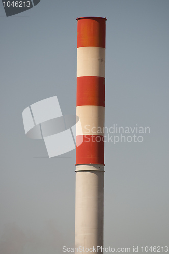 Image of Red and White Chimney