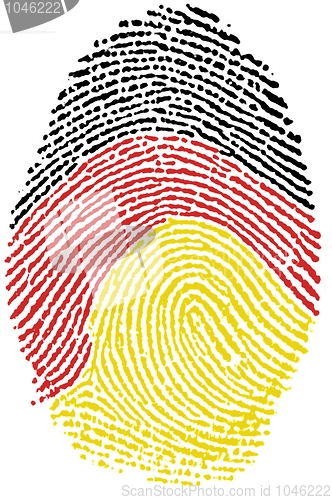 Image of German flag Fingerprint