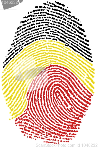 Image of Belgian flag Fingerprint