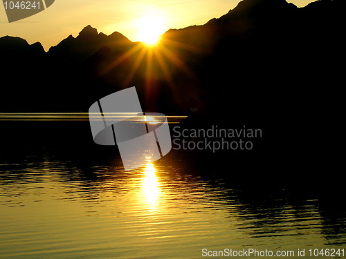 Image of Sunset in Lofoten