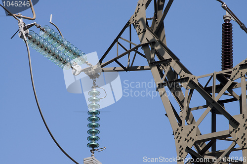 Image of High Voltage Tower Detail