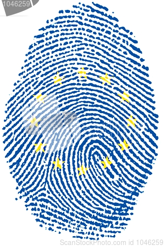 Image of Europe flag Fingerprint