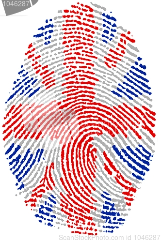 Image of UK  flag Fingerprint