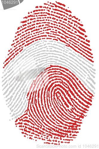 Image of Austria flag Fingerprint