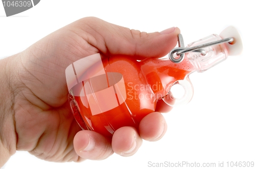 Image of Red Color Flask