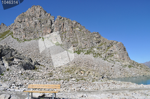 Image of Bench on the mountain