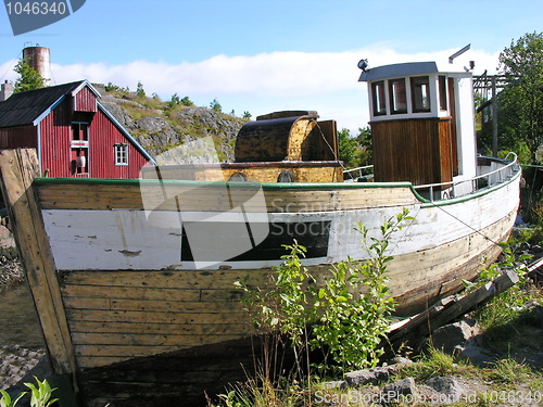 Image of Old Sinked fishing boat