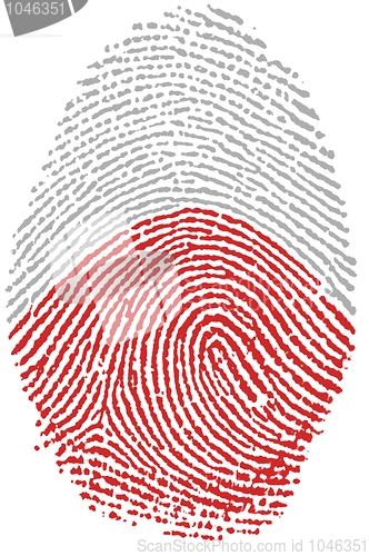 Image of Poland flag Fingerprint