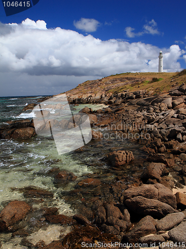 Image of Lighthouse and cliff