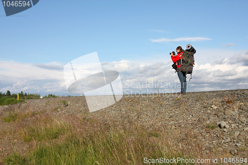 Image of Backpacker girl