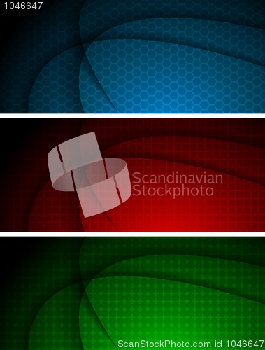 Image of Abstract wavy banners