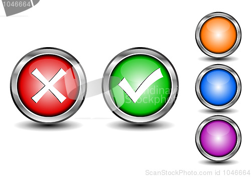 Image of Check mark buttons
