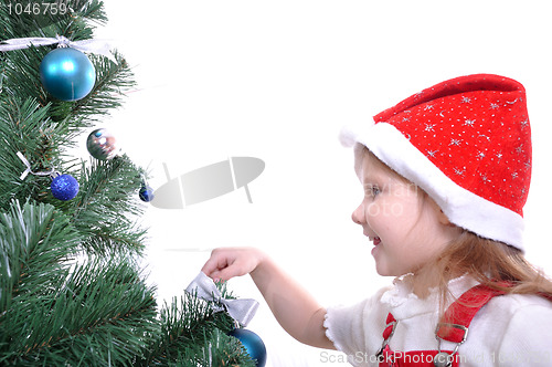 Image of preparing a Christmas tree